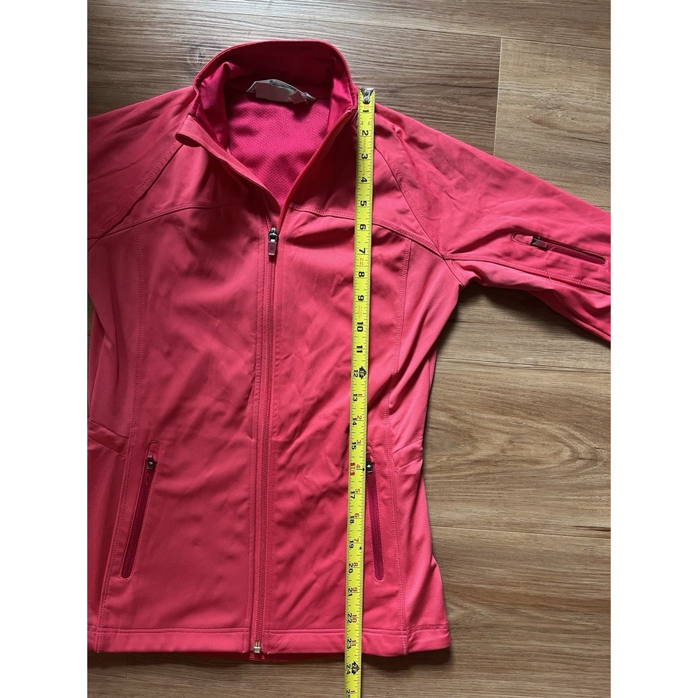 Athleta‎ Womens sz XXS Coral Half Mile Full Zip Athletic Jacket Back dye cut - Picture 7 of 8